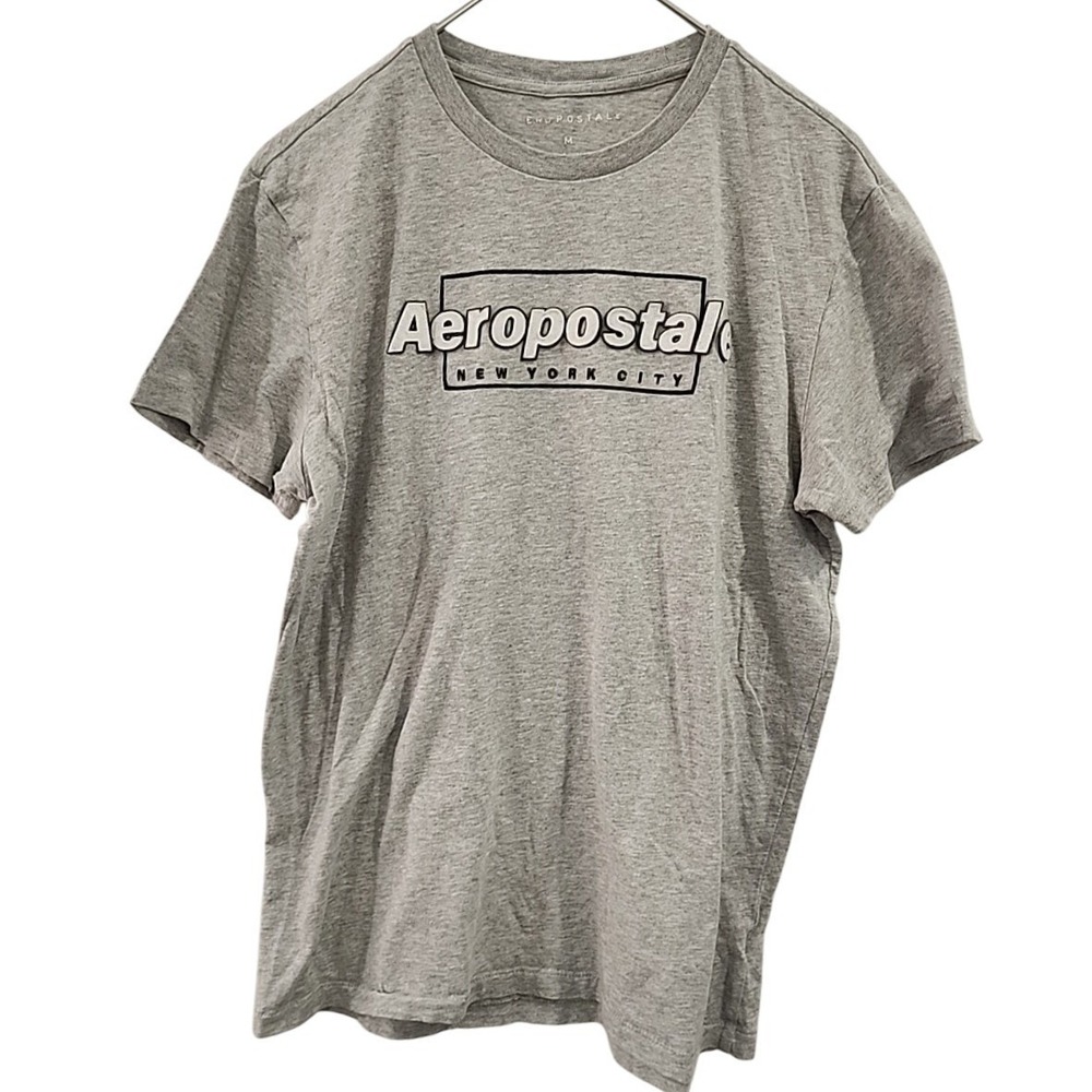 Aeropostale Graphic T-Shirt Mens Medium Gray Casual Streetwear NYC Everyday wear
